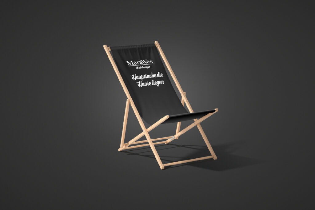 Brand Design Sabrina Sturm MaraWes Hairlounge Liegestuhl