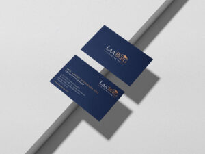 LAA'Berg Visitenkarten dunkelblau