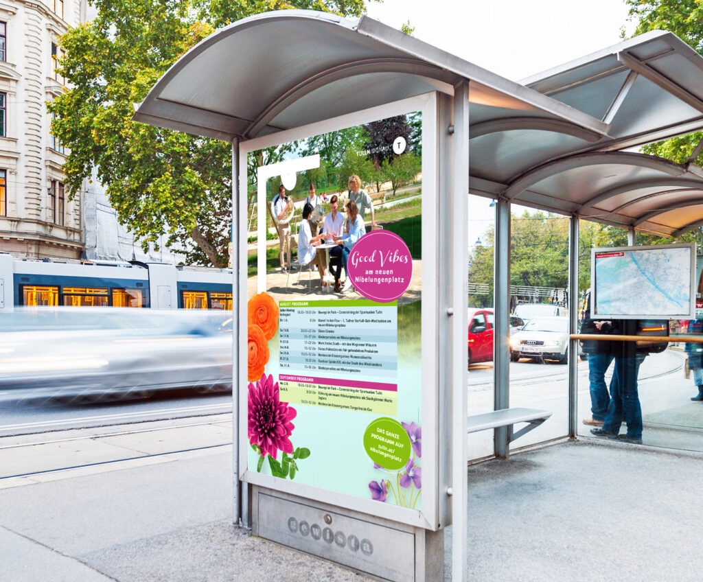 Grafikdesign eines Citylights für Stadtgemeinde Tulln