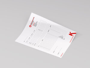 Grafikdesign Wien - Kühl-Gastro-Tec Arbeitsscheine Design