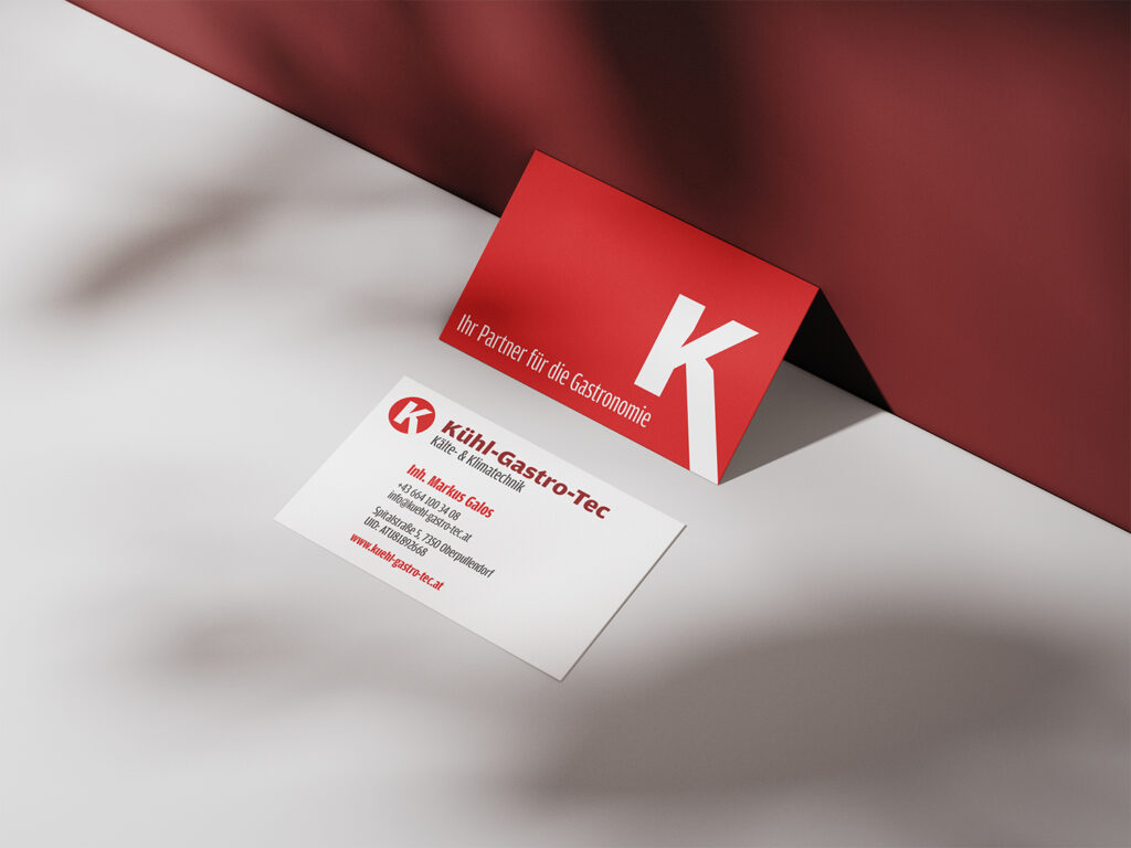 Grafikdesign Wien - Kühl-Gastro-Tec Visitenkarten Design