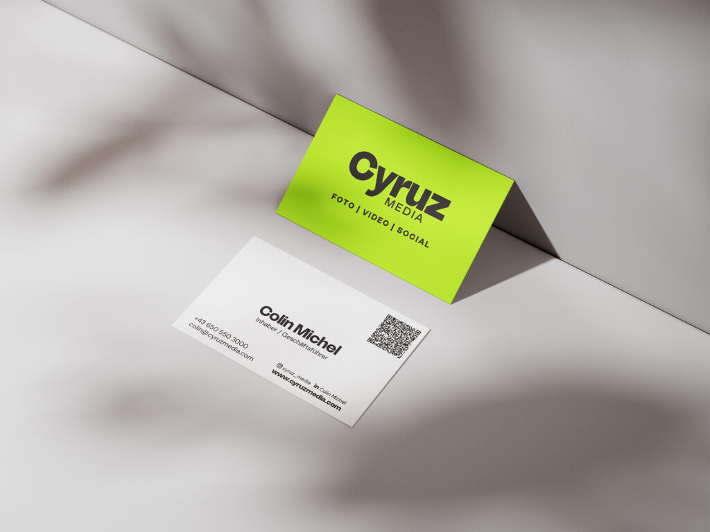 Grafik Design - Cyruz Media Productions Visitenkarten
