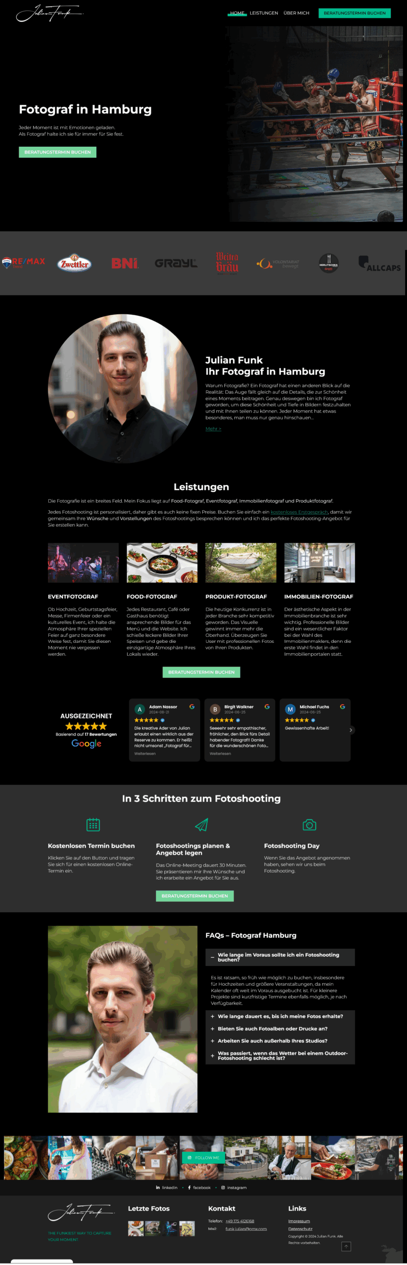 Webdesign Wien von Website von Juliank Funk